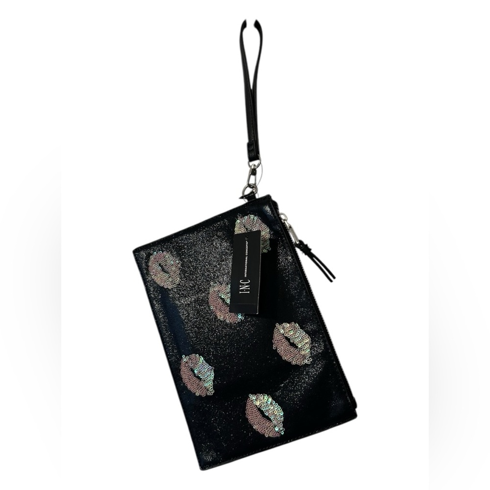 MOLYY Party Pouch Wristlet – Black/Pink Sequins – NWT – One Size - Picture 2 of 5